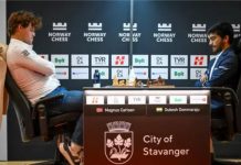 நார்வே செஸ் 2025 போட்டியில் டி.குகேஷ் உலக சாம்பியனான மேக்னஸ் கார்ல்சனை வீழ்த்தினார்.