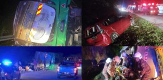 உப்சி மாணவர்களை ஏற்றிச் சென்ற பேருந்து கவிழ்ந்த சம்பவத்தில் 15 பேர் மரணமடைந்துள்ளனர்