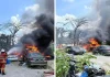 Kandang terbakar : 19 kambing mati