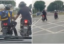 போக்குவரத்தில் ஈடுபட்டிருந்த பணியில் இருந்த அதிகாரியே பதின்ம வயதினரின் மோட்டாரை நிறுத்தினார்: காவல்துறை