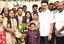 நடிகர் கிங்காங் மகளின் திருமண வரவேற்பு நிகழ்ச்சி: மணமக்களை வாழ்த்திய முதலமைச்சர் மு.க.ஸ்டாலின்