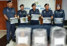 10 மில்லியன் ரிங்கிட் மதிப்புள்ள 102 கிலோவிற்கும் அதிகமான கஞ்சா பறிமுதல்: மூவர் கைது