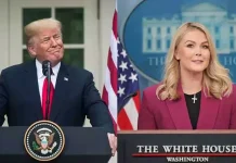 ‘அந்த முகமும், அந்த உதடுகளும்…’ வெள்ளை மாளிகை ஊடக செயலாளரை புகழ்ந்து தள்ளிய டிரம்ப்