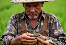 அதிகாரிகளின் கவனத்தை ஈர்க்க விபரீத யோசனை… கலெக்டர் அலுவலகத்துக்கு பாம்புடன் வந்த விவசாயியால் பரபரப்பு