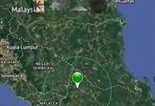 Gegaran gempa bumi lemah dirasai di Johor pagi tadi