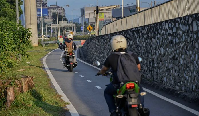 motorcycle lane