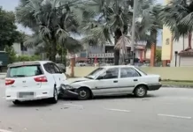 Polis siasat kejadian tular dua kenderaan saling berlanggar