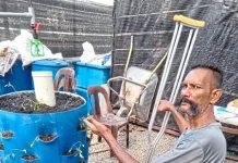 காலை இழந்தாலும் நம்பிக்கையை இழக்காத முருகன்
