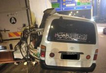 சவவண்டியை திருடி சென்ற நபர் லோரியுடன் மோதி விபத்துக்குள்ளானார்