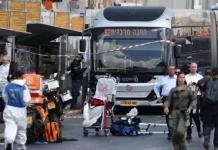 ஜெருசலேமில் துப்பாக்கி சூடு; 6 பேர் பலி