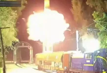 முதல்முறையாக ரெயில் மூலம் ஏவப்பட்ட ஏவுகணை சோதனை வெற்றி