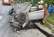 2 maut kemalangan Kota Tinggi