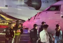 நின்றுகொண்டிருந்த விமானம் மீது மோதிய மற்றொரு விமானம் – அமெரிக்காவில் பரபரப்பு