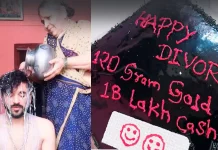 Happily Divorced..! மகனுக்கு பாலாபிஷேகம் செய்து கேக் வெட்டி கொண்டாடிய தாய்