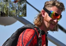 பாராசூட் இன்றி விமானத்தில் இருந்து கீழே குதித்த ஸ்கை டைவிங் பயிற்சியாளர் பலி