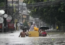 பிலிப்பைன்சில் கனமழை, வெள்ளம்: 5 பேர் பலி