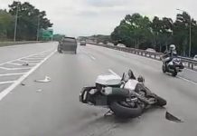ஆசியான் உச்சநிலை மாநாட்டு வாகனத் தொடரணியில் விபத்து – போலீஸ் அதிகாரி காயம்!