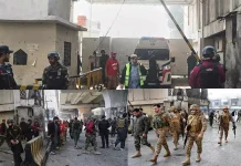 பாகிஸ்தான்: துணை ராணுவ தலைமையகத்தில் தற்கொலைப்படை தாக்குதல் – 3 ராணுவ வீரர்கள் பலி