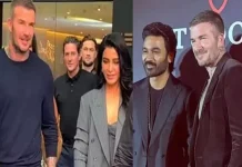 கால்பந்து வீரர் டேவிட் பெக்கமுடன் நடிகை சமந்தா; வைரலாகும் வீடியோ