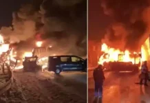 ஜப்பான்: 67 வாகனங்கள் அடுத்தடுத்து மோதி கோர விபத்து – 2 பேர் பலி