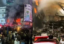கராச்சி வணிக வளாக தீ விபத்து – பலியானோர் எண்ணிக்கை 61 ஆக உயர்வு