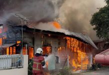7 வீடுகள் தீயில் எரிந்து நாசமானதில், மாற்றுத்திறனாளி ஒருவர் தீக்காயமடைந்தார்