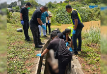 Mayat wanita dalam longkang