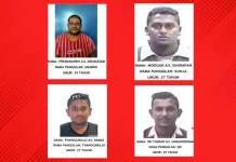 திரியாங் பகுதியில் நடந்த கத்திக்குத்து சம்பவம் தொடர்பாக நான்கு சந்தேக நபர்களை தேடி வரும் போலீசார்