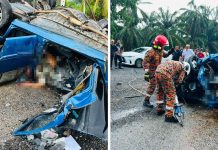 சாலைத் தடுப்பில் மோதிய கார்: கணவர் மரணம்- மனைவி படுகாயம்