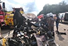 மூவர் பலியான சிகாமாட் கோர விபத்து: லோரி ஓட்டுநர் ‘மெத்தம்பேட்டமைன்’ பாவித்திருப்பது உறுதி – போலீஸ்