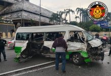 ஜாலான் துன் ரசாக்கில் லோரி – சுற்றுலா வேன் மோதியதில் 8 பேர் படுகாயம்!