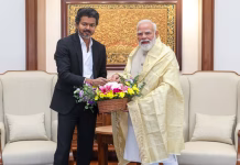 பிரதமர் மோடியுடனான சந்திப்பு நிறைவு; தமிழ்நாடு இல்லம் திரும்பினார் முதல்-அமைச்சர் விஜய்