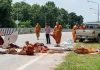 தாய்லாந்து கொடூர விபத்து: 11 வயது சிறுவன் ஓட்டிய லோரி மோதி 8 பௌத்த துறவிகள் பரிதாப மரணம்