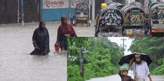 வங்காளதேசத்தில் கனமழை, வெள்ளம், நிலச்சரிவு – 44 பேர் பலி