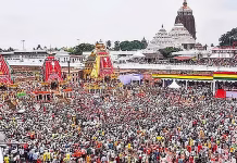 பூரி ரத யாத்திரையின்போது கூட்ட நெரிசல்: ஒருவர் பலி, 120 பேர் காயம்