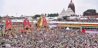 பூரி ரத யாத்திரையின்போது கூட்ட நெரிசல்: ஒருவர் பலி, 120 பேர் காயம்