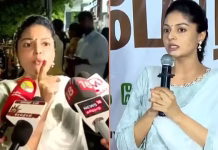 குழப்பம் ஏற்படுத்தும் நோக்கத்துடன் நடிகை சனம் ஷெட்டி போராட்டத்தில் பங்கேற்றார் – கரப்பான் பூச்சி ஜனதா கட்சி
