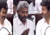 எம்.ஜி.ஆர். பாடலை பாடி முதல்-அமைச்சர் விஜய்யை புகழ்ந்த நிதி அமைச்சர் மரிய வில்சன் …