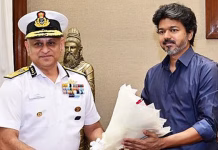 இந்தியக் கடலோரக் காவல் படைத் தலைவர் முதல்-அமைச்சர் விஜய்யுடன் சந்திப்பு