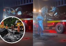தெமர்லோவில் எண்ணெய்த் தாங்கி லோரி – கார் மோதி பயங்கர விபத்து: தீயில் கருகி இருவர் பரிதாபப் பலி!
