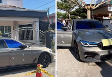 BMW மீது துப்பாக்கிச் சூடு – சந்தேக நபர்களை தேடி வரும் போலீசார்