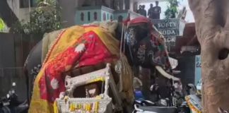 கர்நாடகாவில் தசரா கொண்டாட்டத்தில் யானை மிரண்டு ஓடியதால் பரபரப்பு…